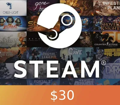 Steam Gift Card $30 US Activation Code — лицензионный ключ
