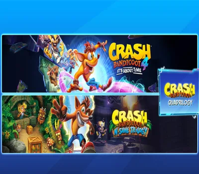 Crash Bandicoot Quadrilogy Bundle AR XBOX One / Xbox Series X|S CD Key — лицензионный ключ