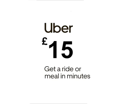 Uber £15 UK Gift Card — лицензионный ключ