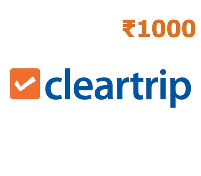 Cleartrip Flights & Hotels INR 1000 Gift Card IN — лицензионный ключ