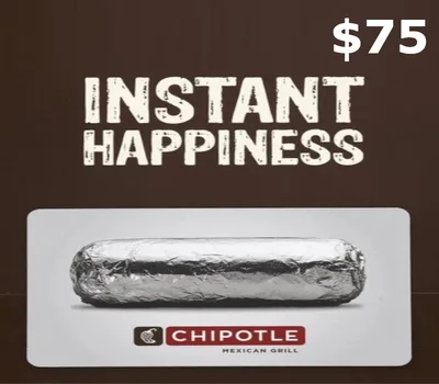 Chipotle $75 Gift Card US — лицензионный ключ