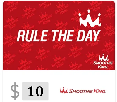 Smoothie King $10 Gift Card US — лицензионный ключ
