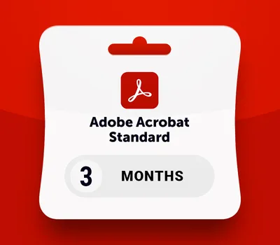 Adobe Acrobat Standard - 3 Months Subscription Key — лицензионный ключ