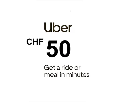 Uber 50 CHF CH Gift Card — лицензионный ключ