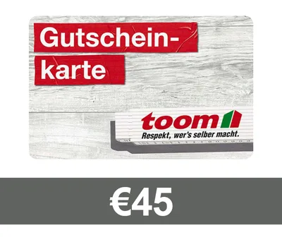 TOOM Baumarkt €45 Gift Card DE — лицензионный ключ