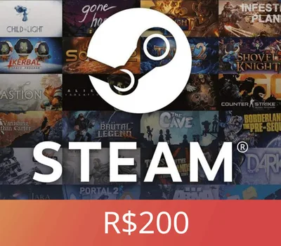 Steam Wallet Card 200 BRL BR Activation Code — лицензионный ключ