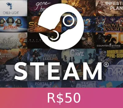 Steam Wallet Card 50 BRL BR Activation Code — лицензионный ключ
