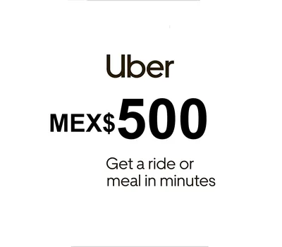 Uber MEX$500 Gift Card — лицензионный ключ