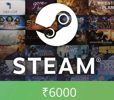 Steam Wallet Card ₹6000 INR Activation Code — лицензионный ключ