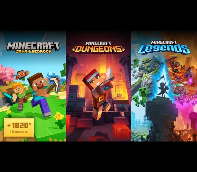 Minecraft Triple Bundle US XBOX One / Xbox Series X|S CD Key — лицензионный ключ