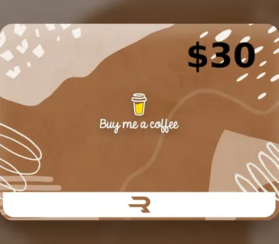 Rewarble Buy Me a Coffee USD 30 Gift Card — лицензионный ключ