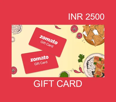 Zomato 2500 INR Gift Card IN — лицензионный ключ