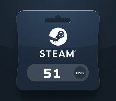 Steam Gift Card USD 51 US Activation Code — лицензионный ключ