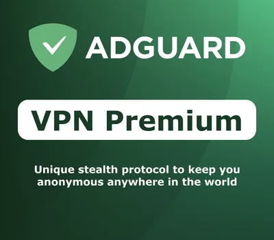 AdGuard VPN Premium Key (1 Month / 10 Devices) — лицензионный ключ