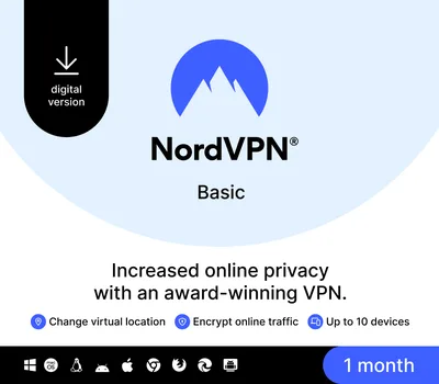 NordVPN Basic Global Key (1 Month / 10 Devices) — лицензионный ключ