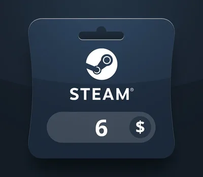 Steam Wallet USD 6 Gift Card EC — лицензионный ключ