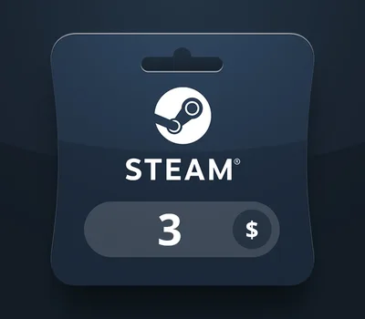Steam Wallet USD 3 Gift Card JO — лицензионный ключ