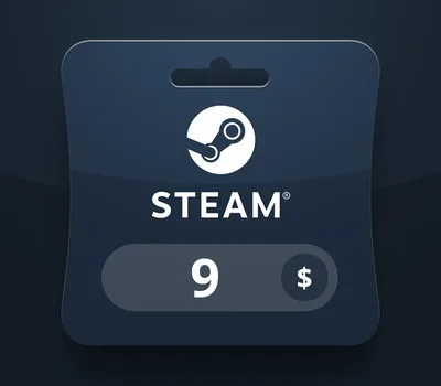 Steam Wallet USD 9 Gift Card JO — лицензионный ключ
