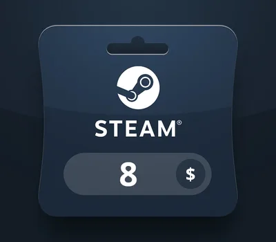 Steam Wallet USD 8 Gift Card YE — лицензионный ключ
