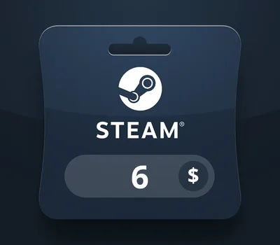 Steam Wallet USD 6 Gift Card BT — лицензионный ключ