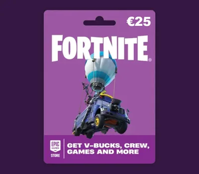 Fortnite EUR 25 PC Epic Games Gift Card EU — лицензионный ключ