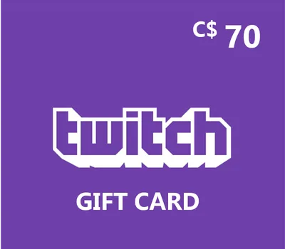 Twitch CAD 70 Gift Card CA — лицензионный ключ