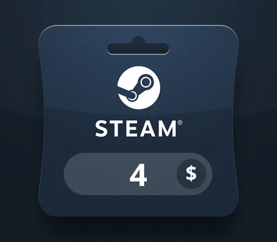 Steam Wallet USD 4 Gift Card US — лицензионный ключ