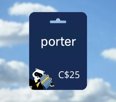 Porter Airlines CAD 25 Gift Card CA — лицензионный ключ