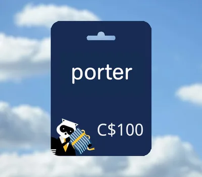 Porter Airlines CAD 100 Gift Card CA — лицензионный ключ