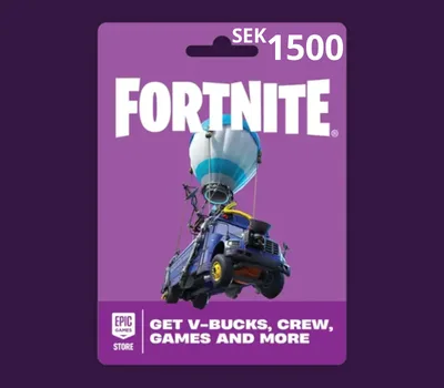 Fortnite SEK 1500 PC Epic Games Gift Card SE — лицензионный ключ