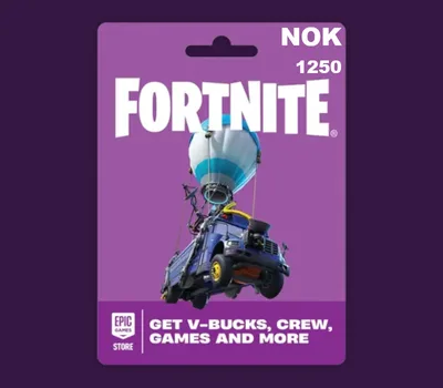 Fortnite NOK 1250 PC Epic Games Gift Card NO — лицензионный ключ