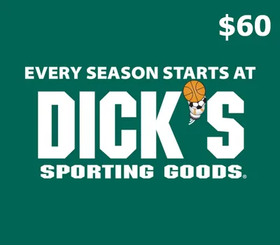 Dicks Sporting Goods USD 60 Gift Card US — лицензионный ключ