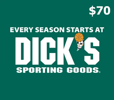 Dicks Sporting Goods USD 70 Gift Card US — лицензионный ключ