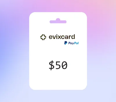 EvixCard PayPal USD 50 Gift Card — лицензионный ключ