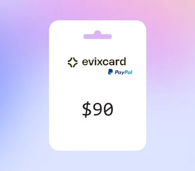 EvixCard PayPal USD 90 Gift Card — лицензионный ключ