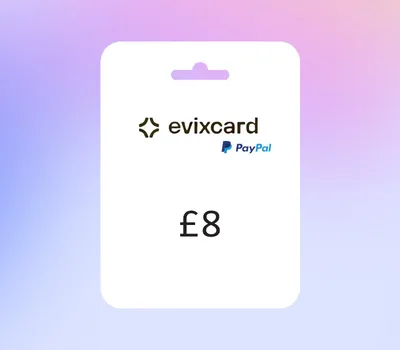 EvixCard PayPal GBP 8 Gift Card — лицензионный ключ