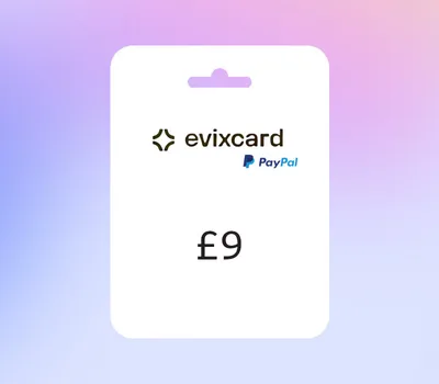 EvixCard PayPal GBP 9 Gift Card — лицензионный ключ