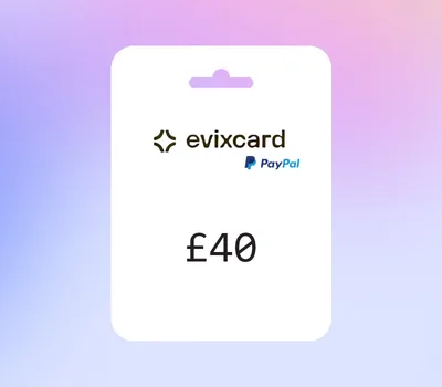 EvixCard PayPal GBP 40 Gift Card — лицензионный ключ